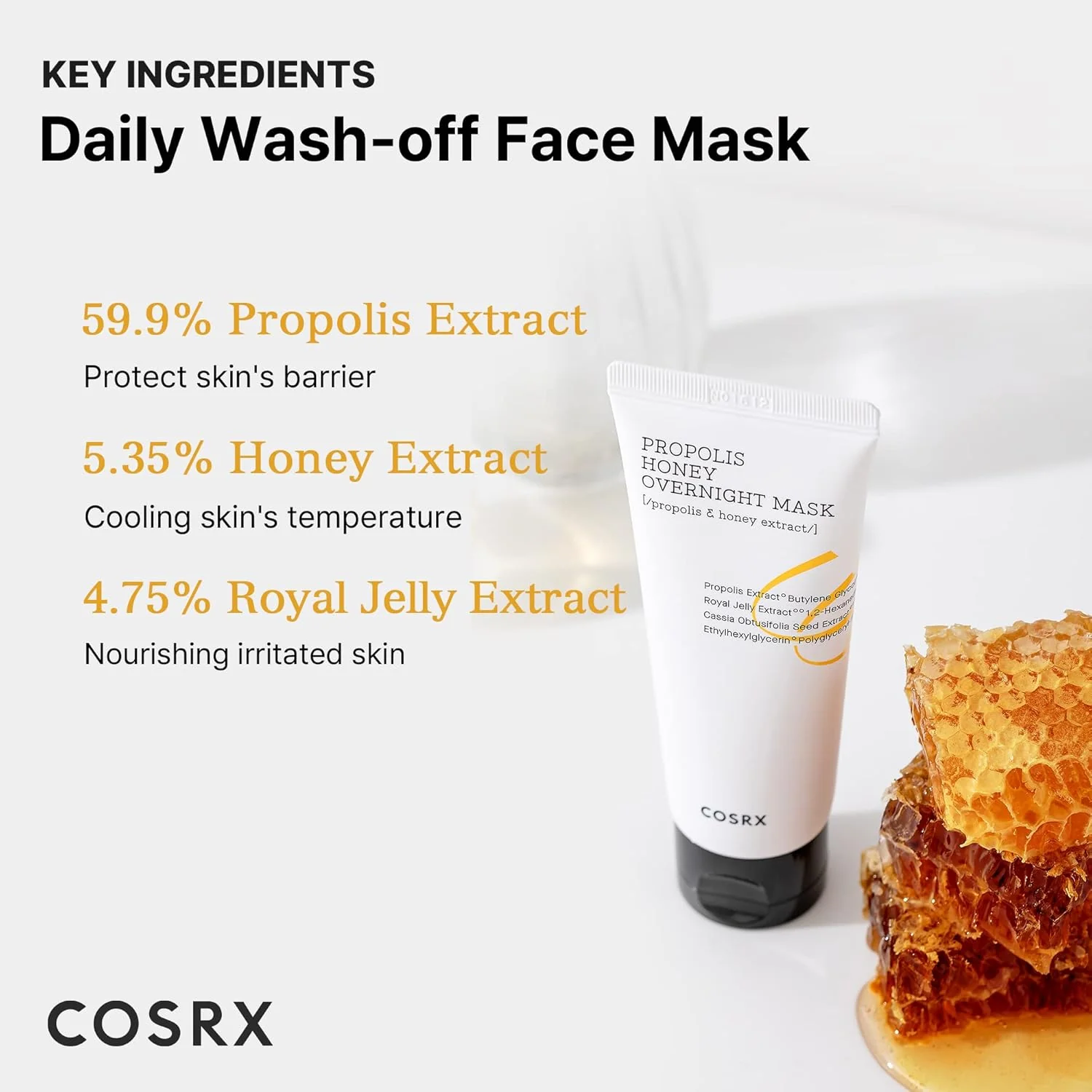 COSRX Full Fit Propolis Honey Overnight Mask 60ml - Image 7