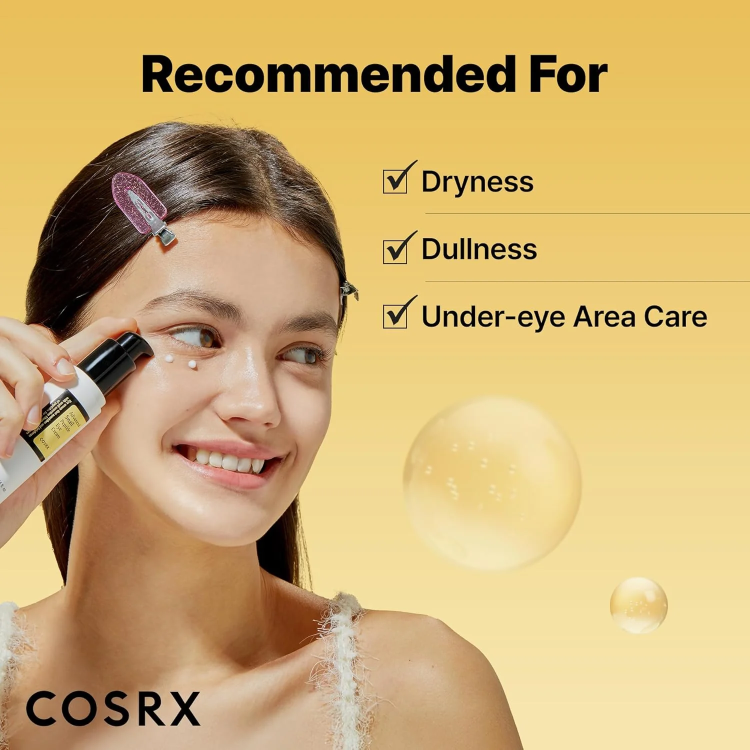 COSRX Snail Mucin Peptide Under Eye Cream 25ml 73.7% de mucina de caracol y niacinamida, crema de ojos antienvejecimiento - Image 5