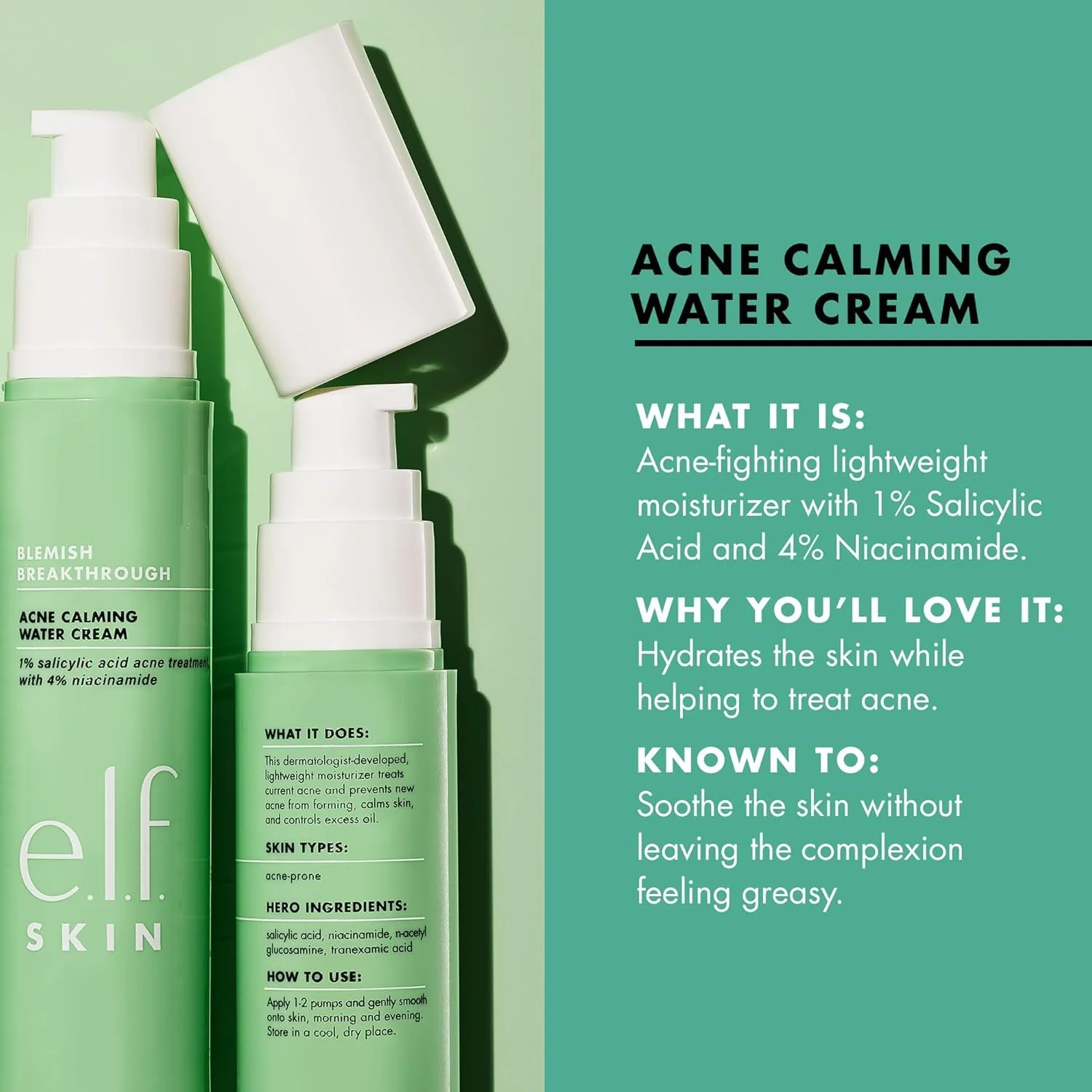 e.l.f. SKIN Blemish Breakthrough - 50ml Crema calmante y ligera, que combate las imperfecciones - Image 3