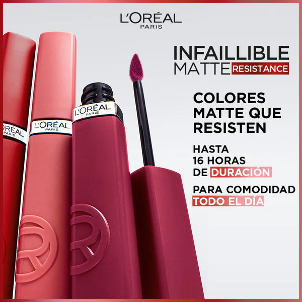 L'Oreal Paris Infallible Matte Resistance Liquid Matte Lipstick - Image 14