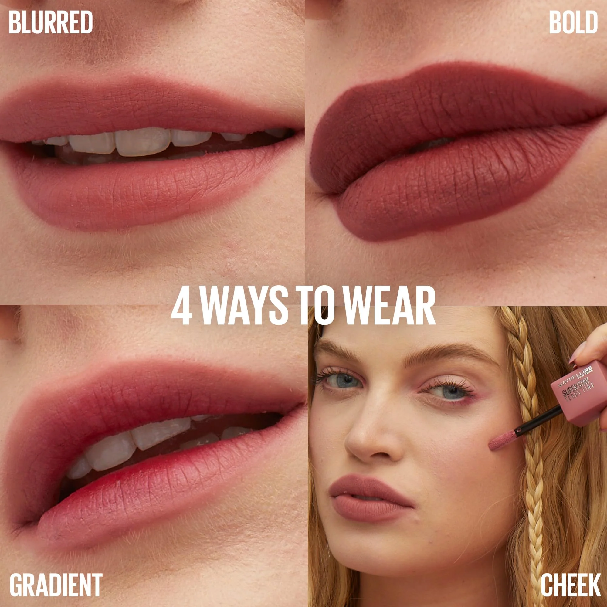 Maybelline Tinte labial mate de larga duración Super Stay Teddy Tint - Image 26