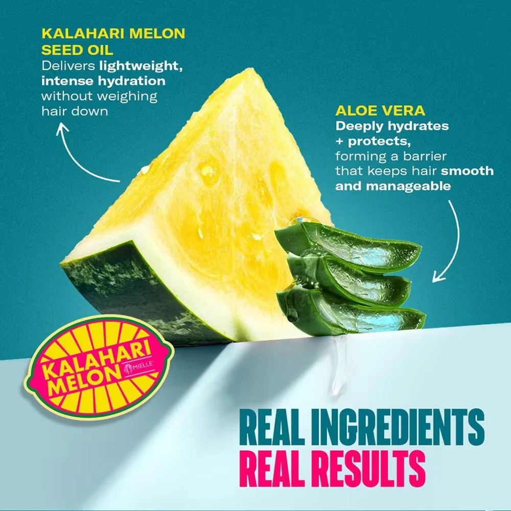 Mielle Glaseado hidratante profundo para dar forma a los rizos con melón de Kalahari y aloe vera - Image 6