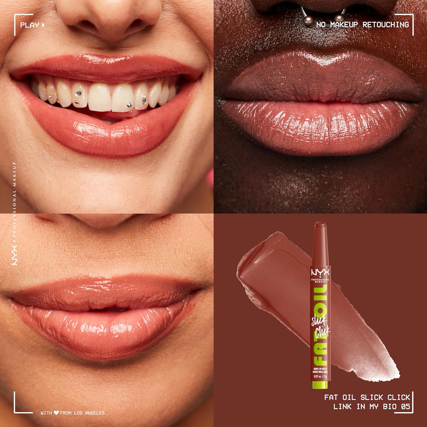 NYX Bálsamo labial Fat Oil Slick Click - Image 7